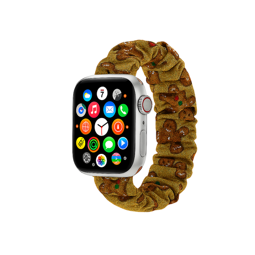 Gingerbread Scrunchie Apple Watch Band