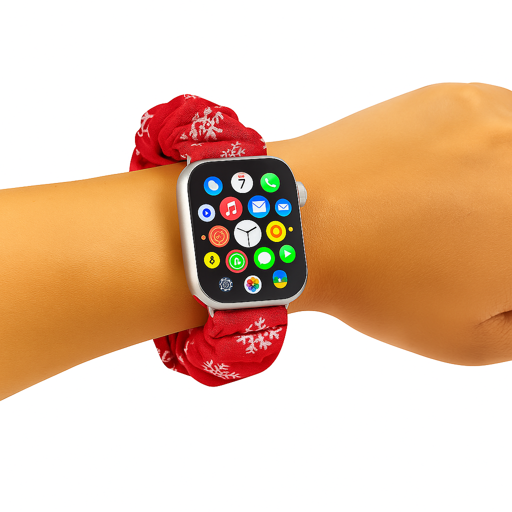 image Snowflake Scrunchie Apple Watch Band