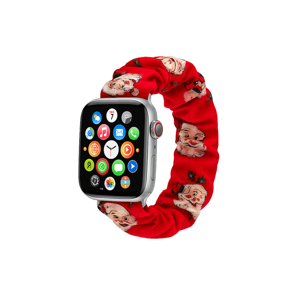 Santa Scrunchie Apple Watch Band