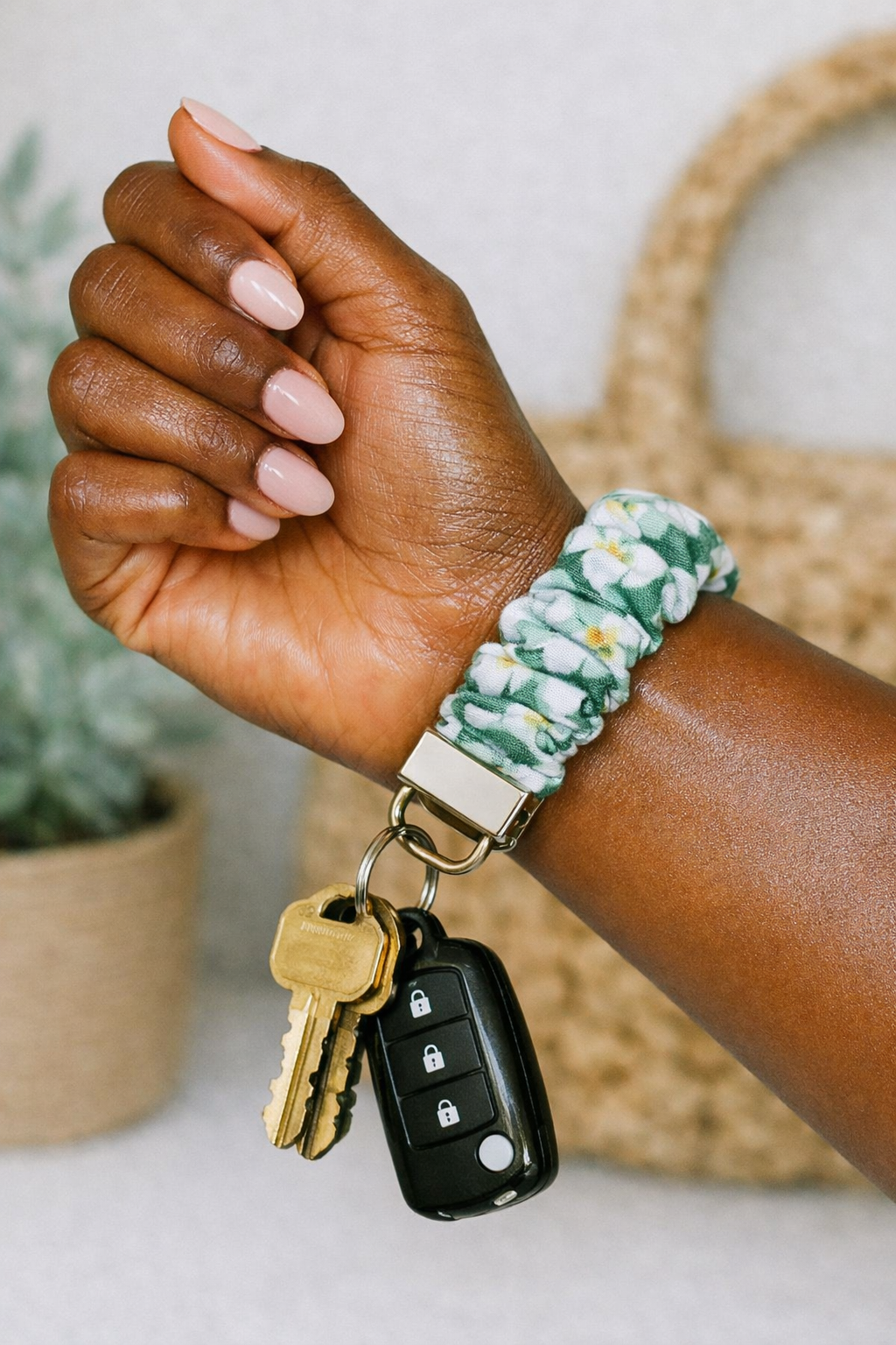 image Floral Scrunchies Key Fob Done