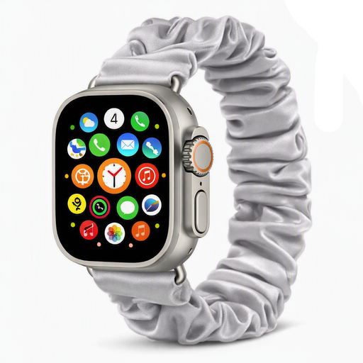 Apple Watch  Scrunchies Band  "Satin and Silk Collection" Custom fit Size