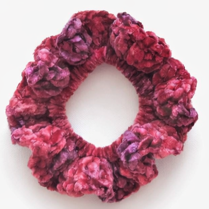image Pink Crocheted Scrunchies