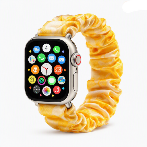 Apple Watch  Scrunchies Band  "Satin and Silk Collection" Custom fit Size