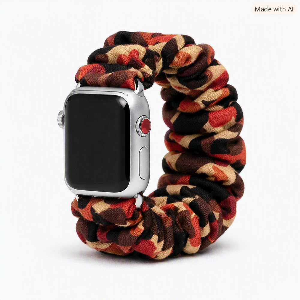 Scrunchie Apple Watch Band Fall/Autumn Collection Custom Fit to Size Wrist