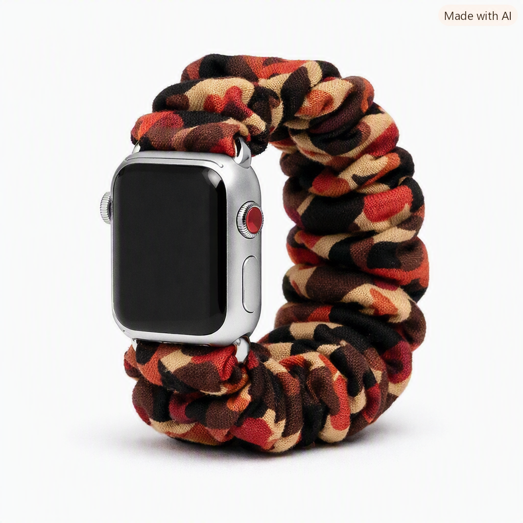 Scrunchie Apple Watch Band Fall/Autumn Collection Custom Fit to Size Wrist