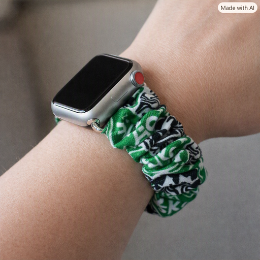 Apple Watch Scrunchie Wrist Band  "People Favorites Collection" Custom Fit Size Band