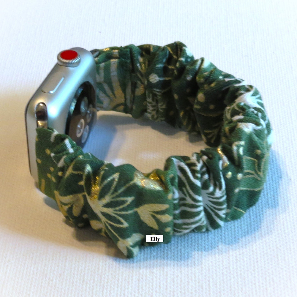 Scrunchies Apple Watch Band Christmas Plaid Collection Custom Fit Size