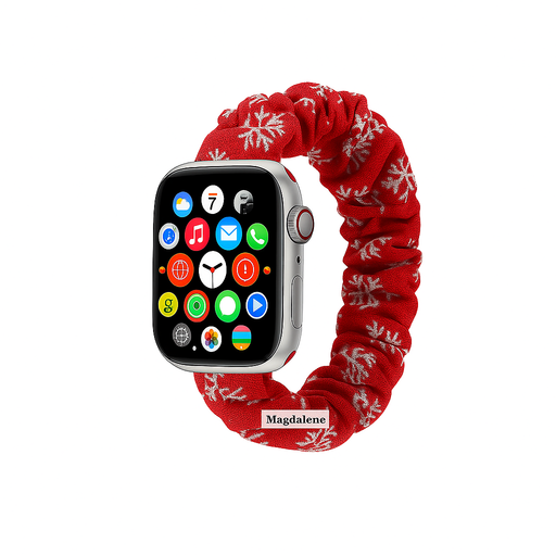 Snowflake Scrunchie Apple Watch Band