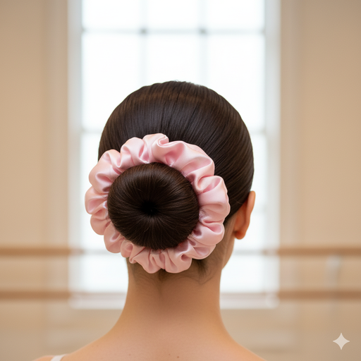 Satin Valentine's scrunchies