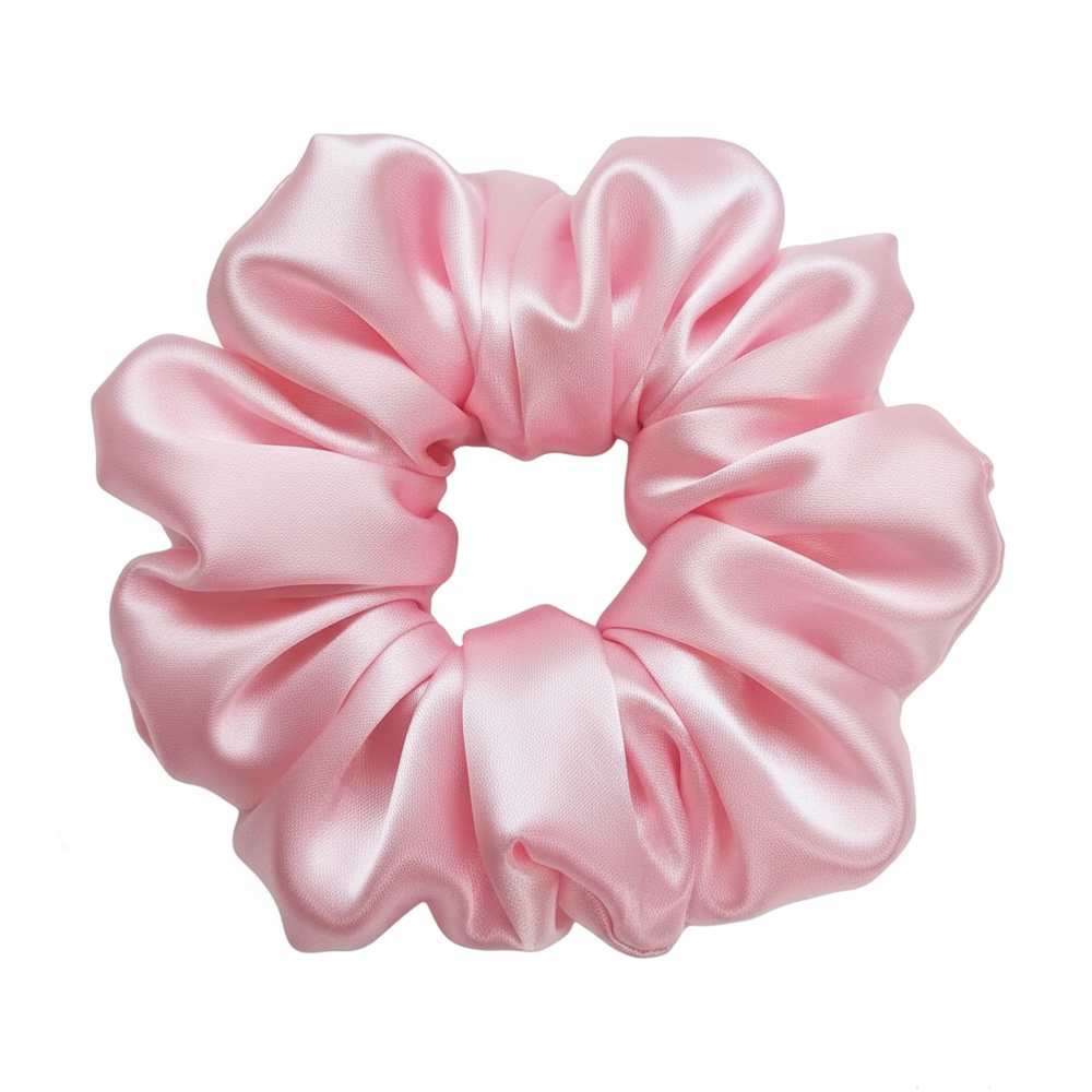 Satin Valentine's scrunchies