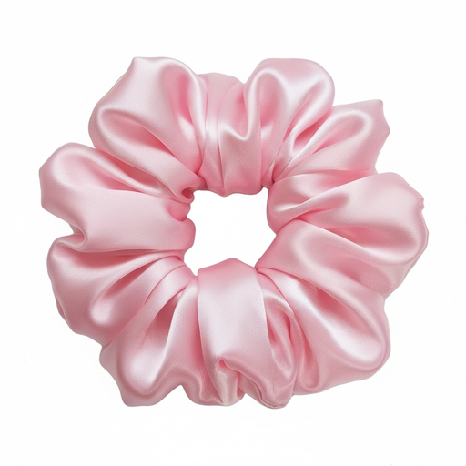 Satin Valentine's scrunchies