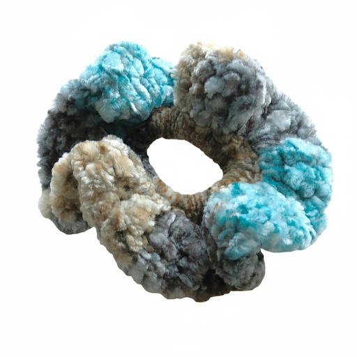 Crocheted Scrunchies Velvet