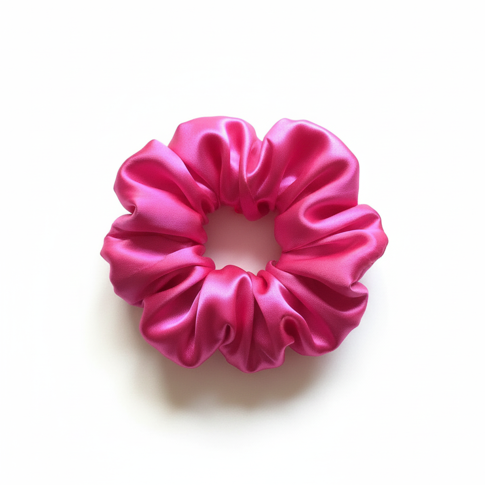 Satin Valentine's scrunchies