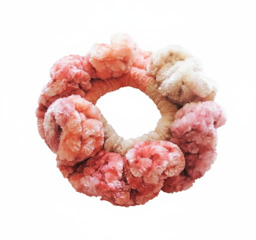 Crocheted Scrunchies Velvet
