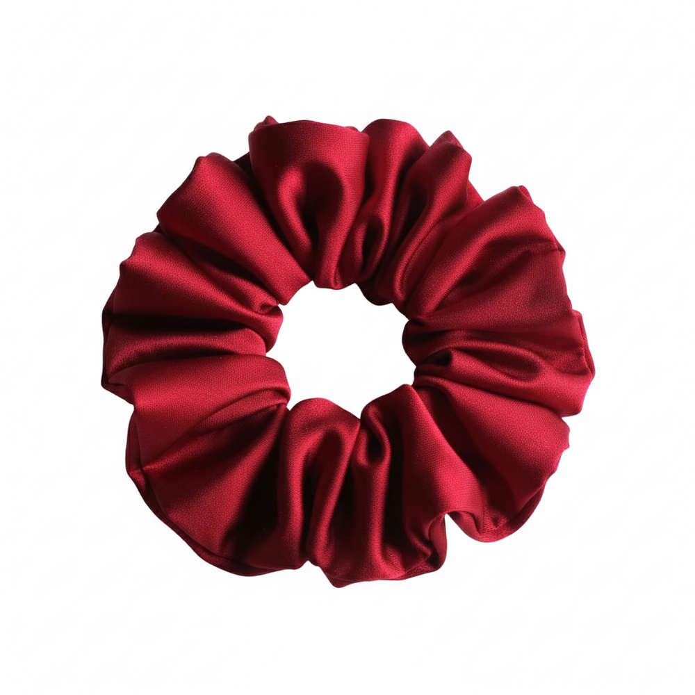 Satin Valentine's scrunchies