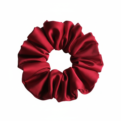 Satin Valentine's scrunchies